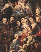 Jacob Jordaens Self-portrait among Parents, Brothers and Sisters oil painting